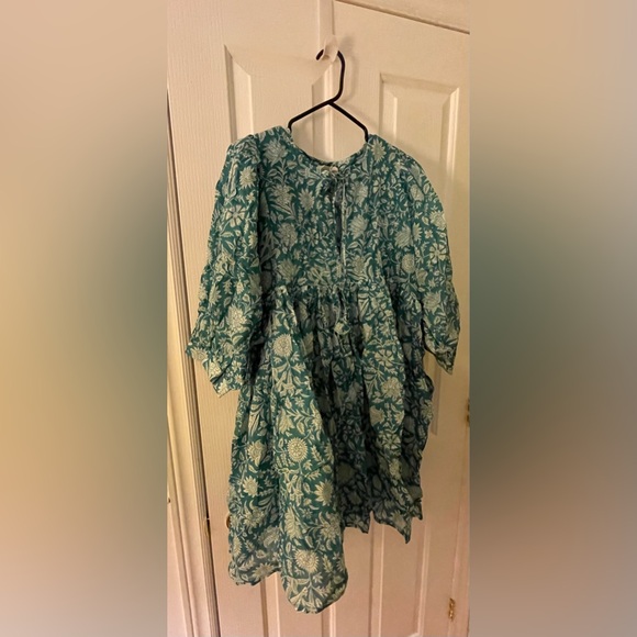 Daughters of India Blue Floral Mini Dress - Picture 7 of 10